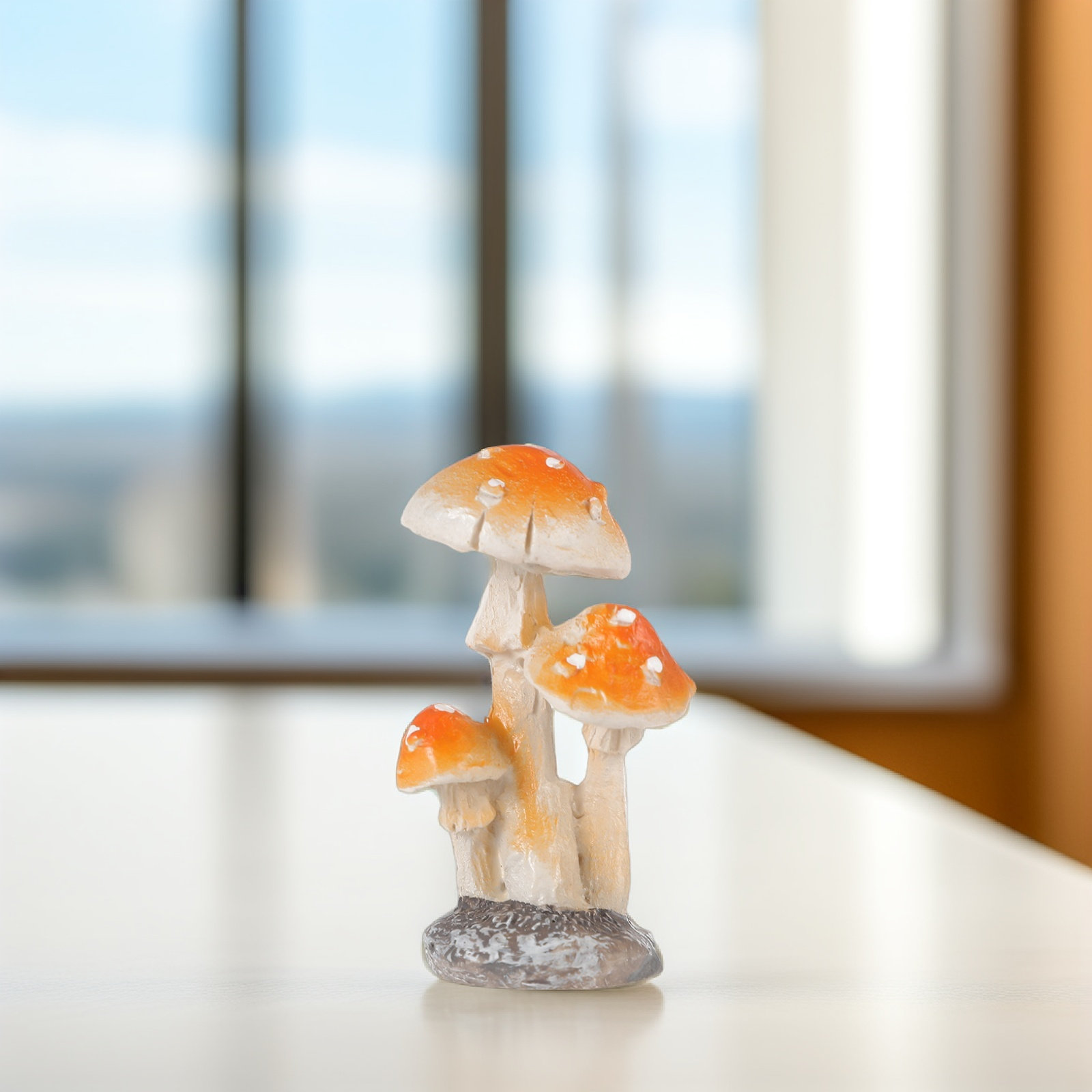 Bonsai Garden Desk - 6Pcs Mini Resin Mushroom Fairy Garden