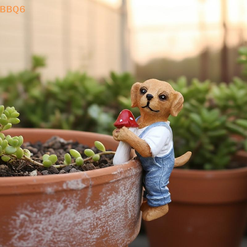 Bonsai Garden Pot - *Cute Hanging Dog Figurine Flower Pot