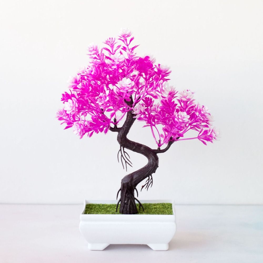 Bonsai Garden Desk - Pot New Artificial Plants Bonsai Snowball