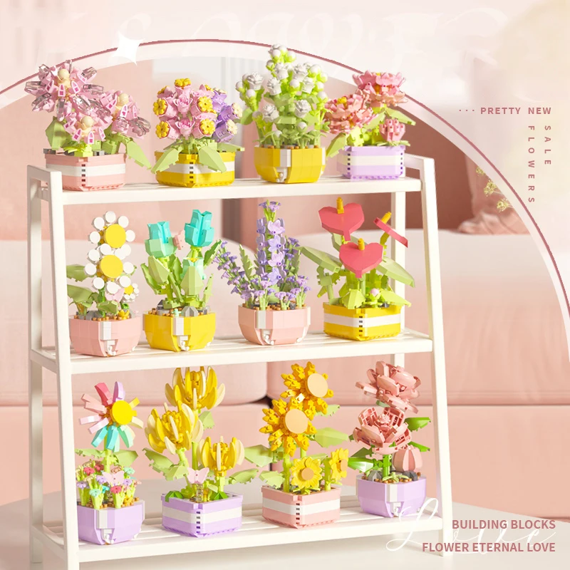 Flower Succulents Building Blo - Bonsai Garden Pot reseña y precio