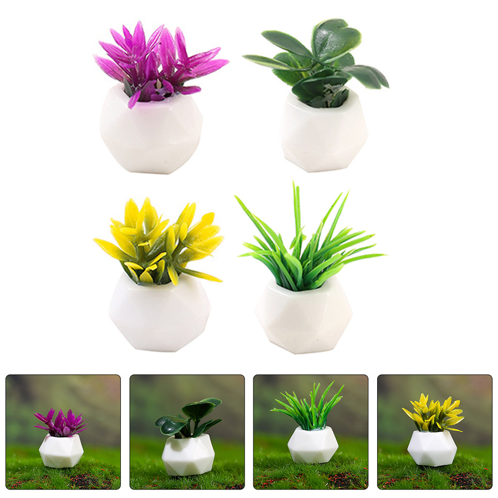 8Pcs Mini Bonsai Ornament Resi - Bonsai Garden House reseña y precio