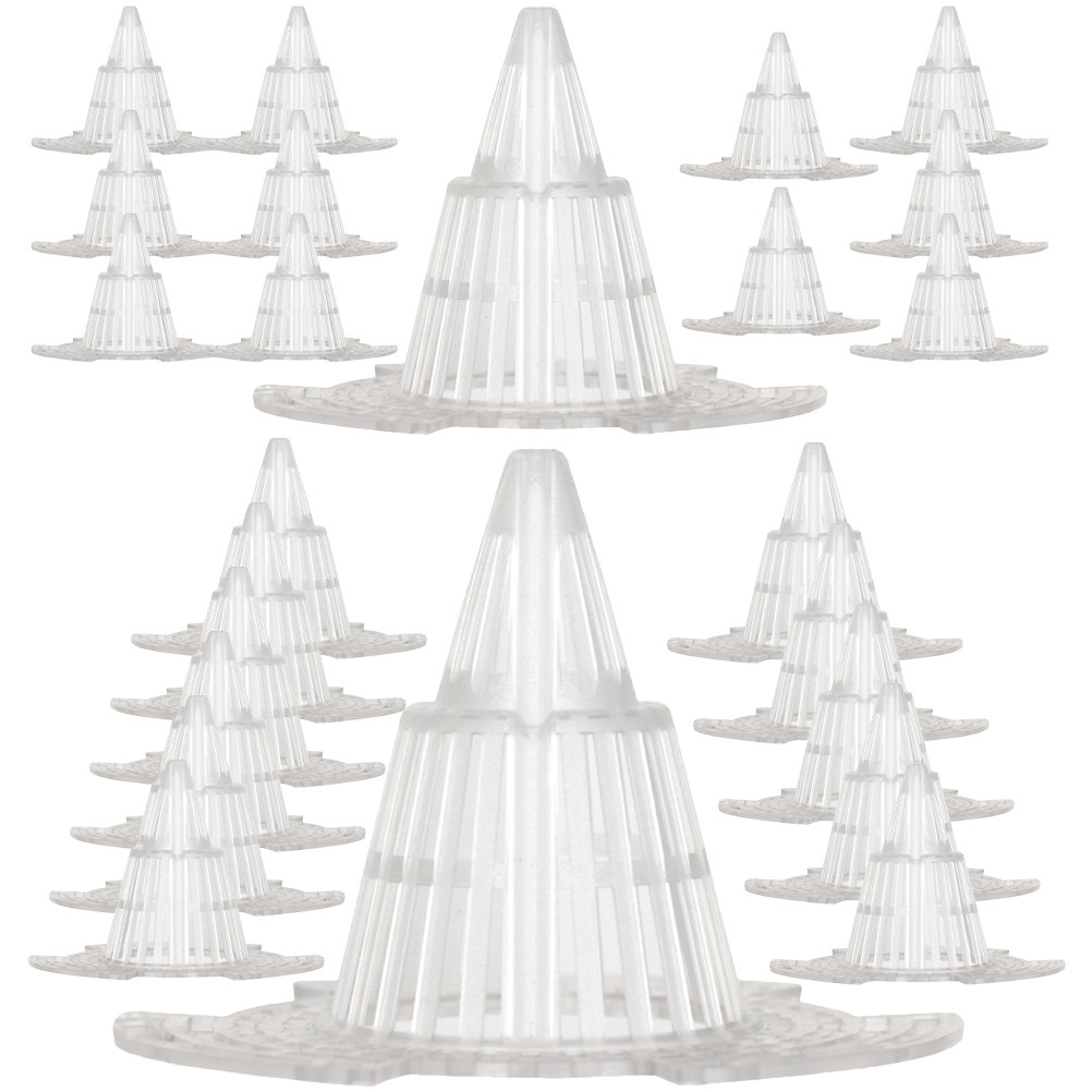 24Pcs Cone Plastic Flower Pot  - Bonsai Garden Pot reseña y precio