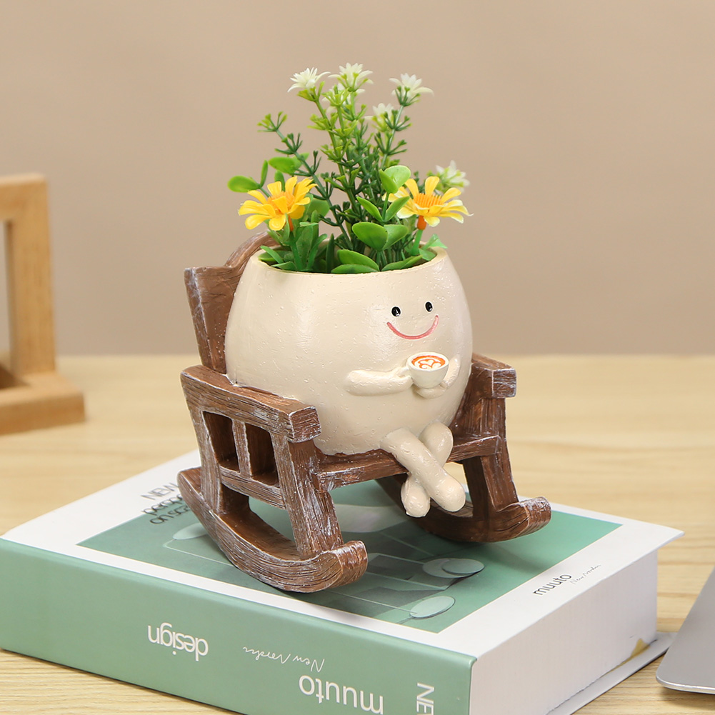 Chair/Swing Smile Face Planter - Japanese Garden Bonsai reseña y precio