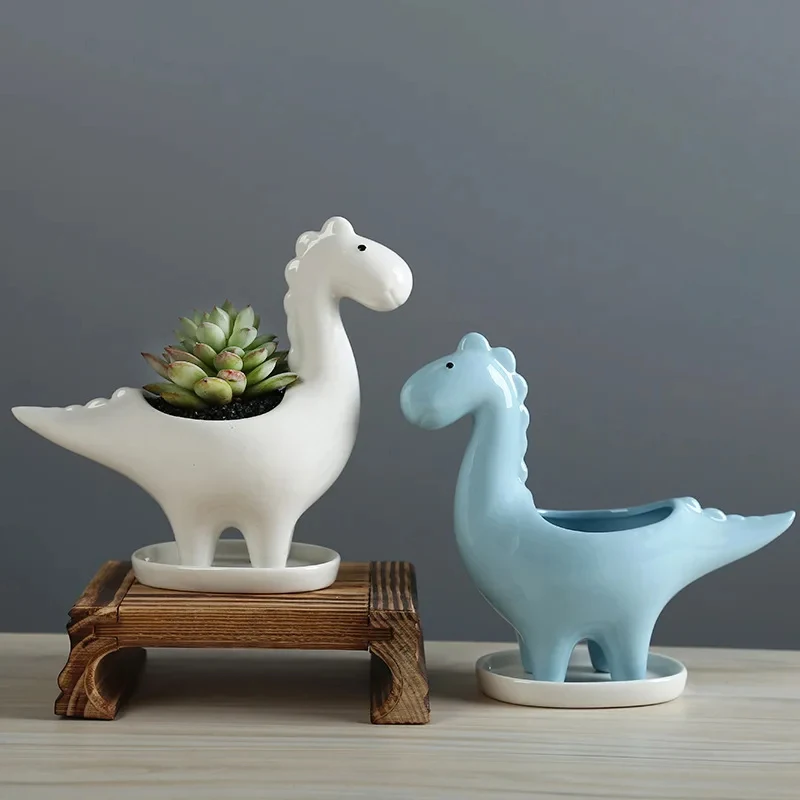 Ceramic Cartoon Dinosaur Plant - Japanese Garden Bonsai reseña y precio