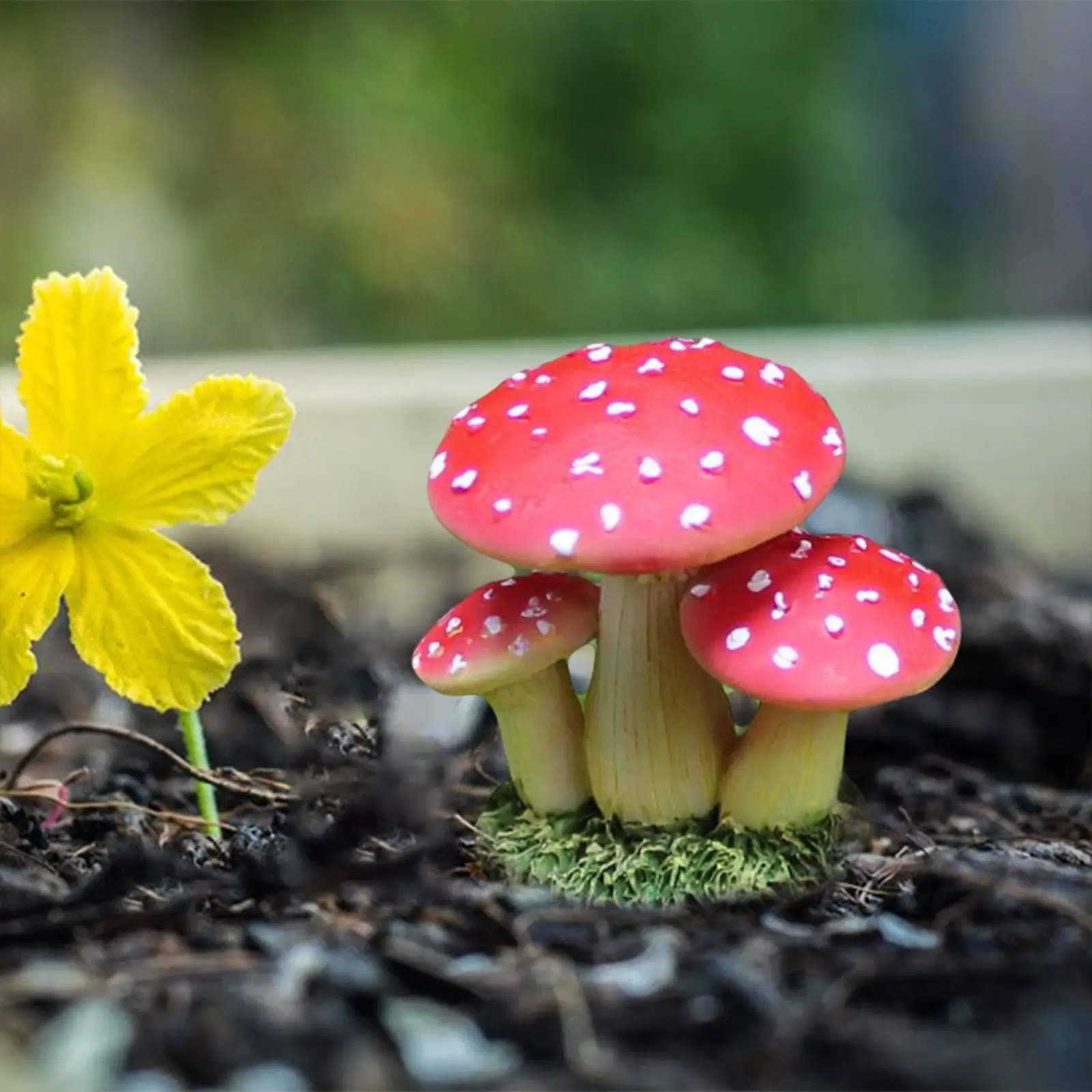 Mini Resin Mushroom Shaped Sta - Bonsai Garden Desk reseña y precio