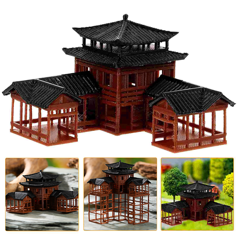 Ancient Building Model Miniatu - Japanese Garden Bonsai reseña y precio