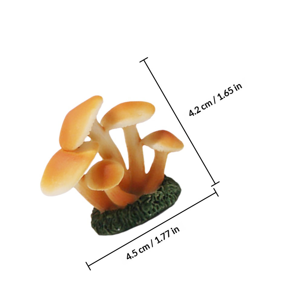 6Pcs Mushroom Garden Decor Res - Bonsai Garden Desk reseña y precio