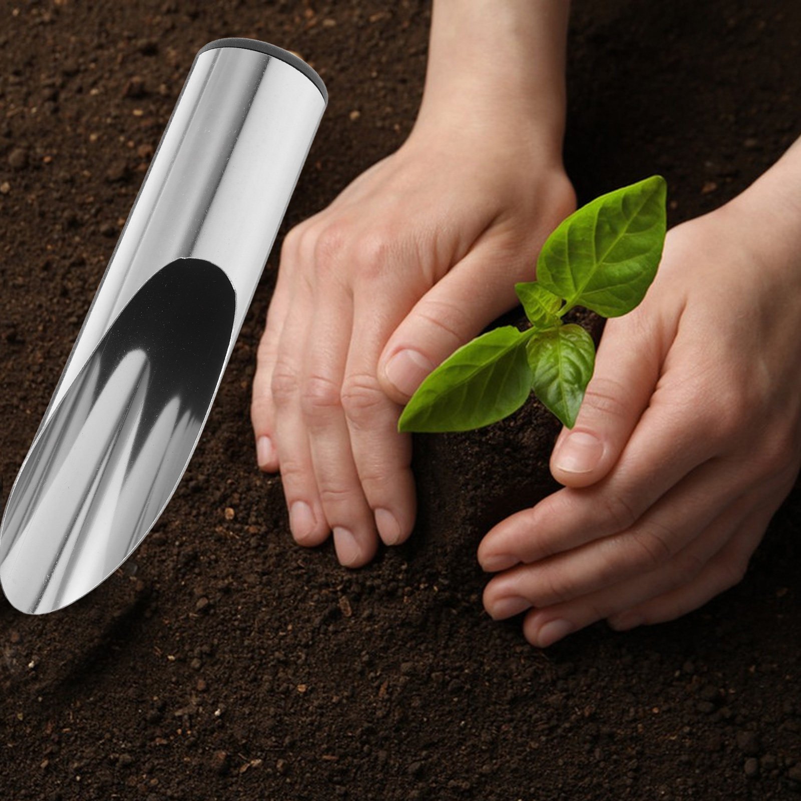 Stainless Steel Garden Shovel  - Soil Scoop Tool reseña y precio