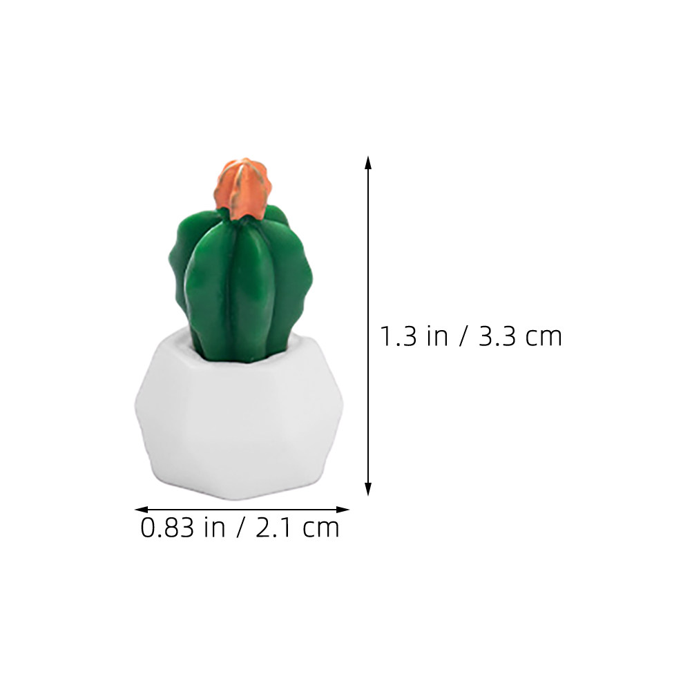 8Pcs Miniature Cactus Bonsai R - Bonsai Garden Desk reseña y precio
