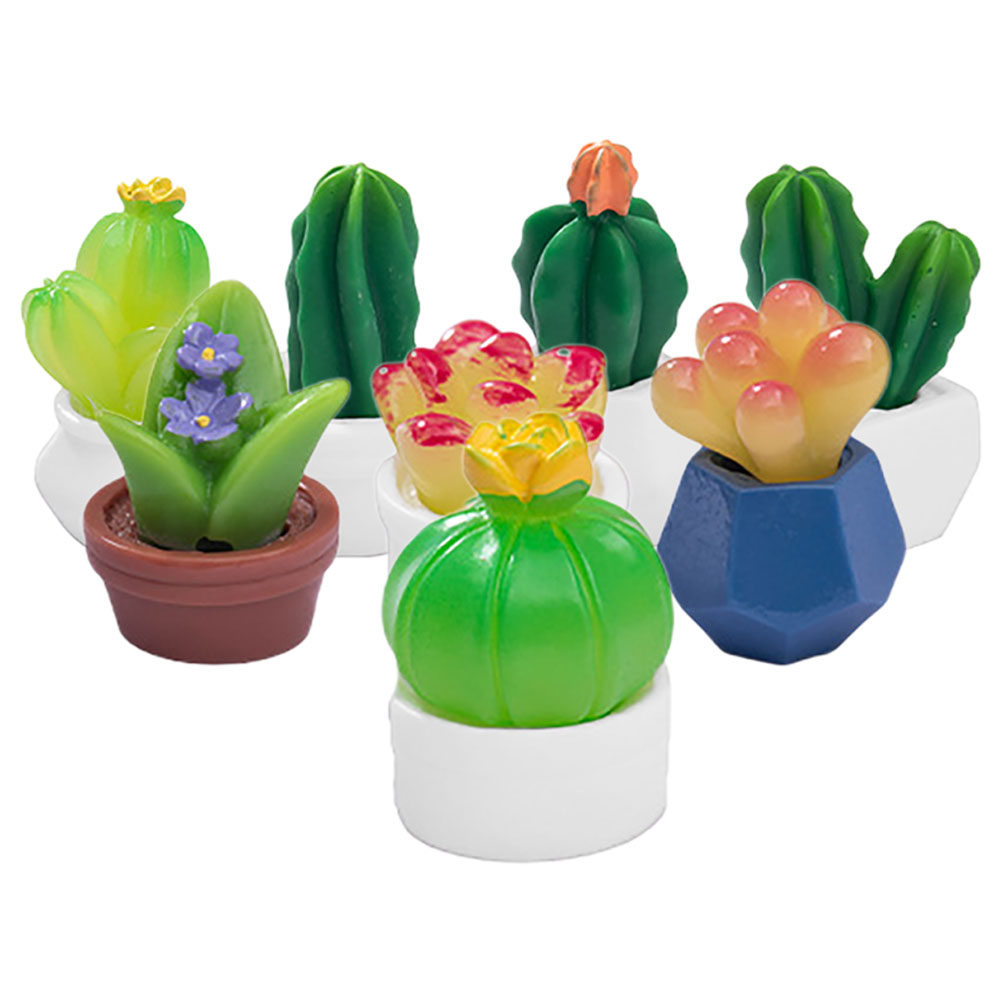 8Pcs Miniature Cactus Bonsai R - Bonsai Garden Desk reseña y precio