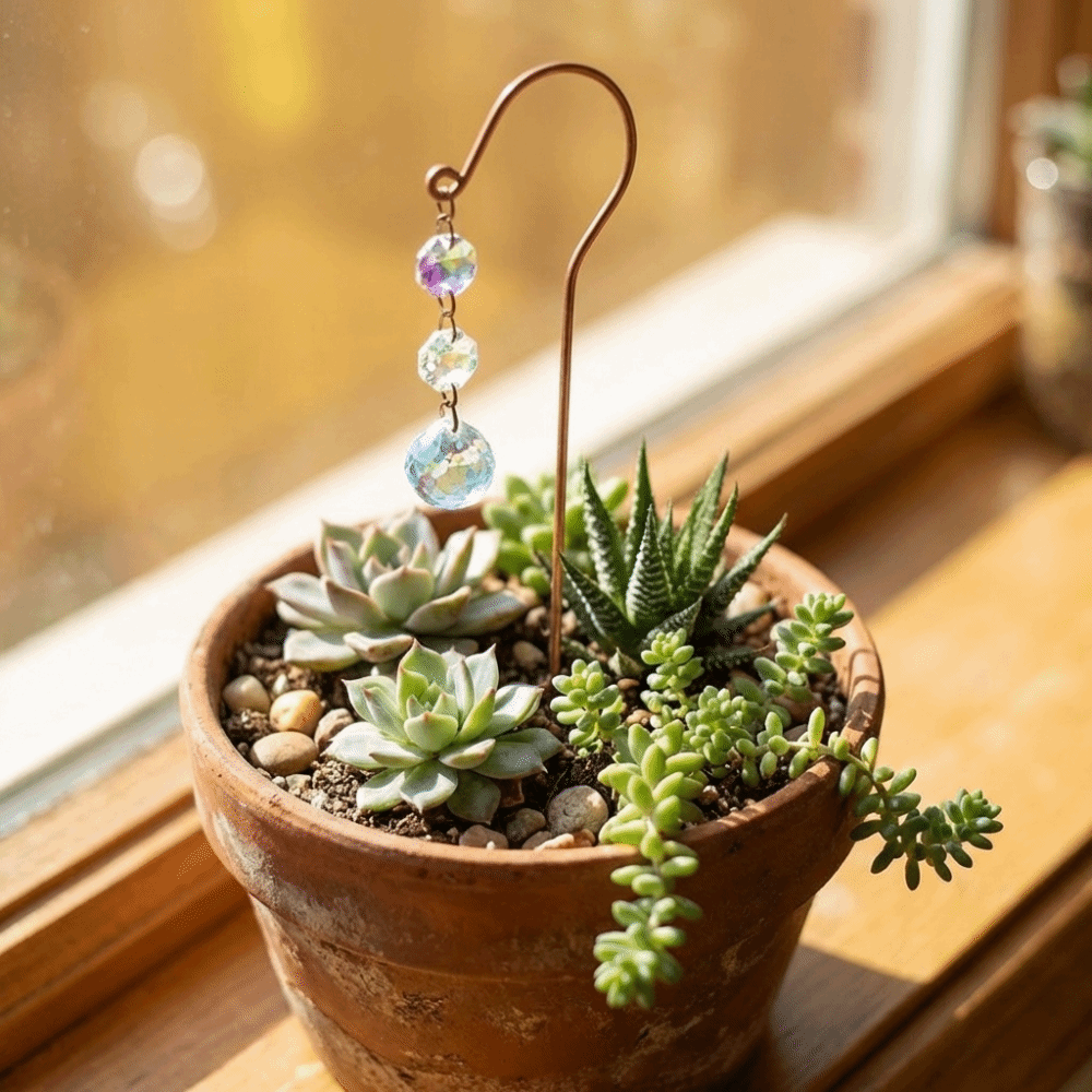 Reflective Crystal Garden Stak - Bonsai Garden Pot reseña y precio