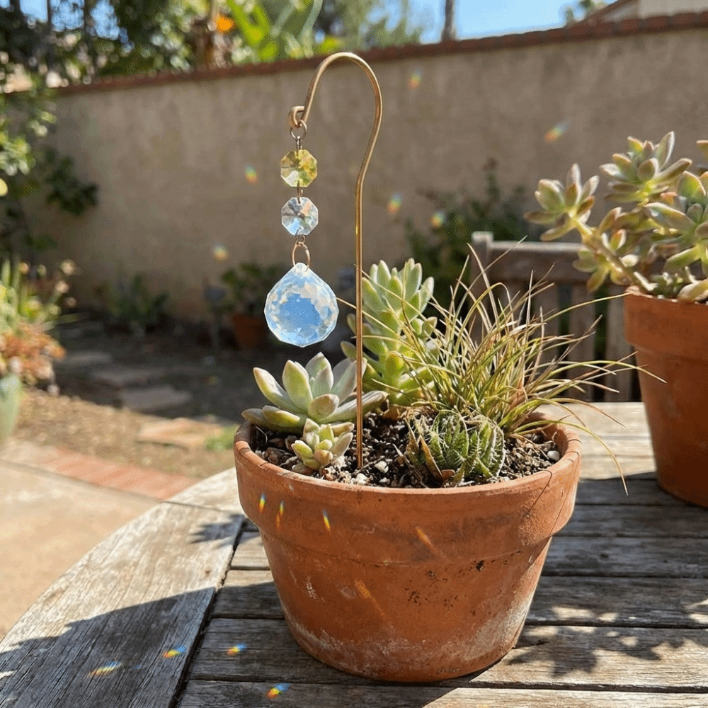 Reflective Crystal Garden Stak - Bonsai Garden Pot reseña y precio