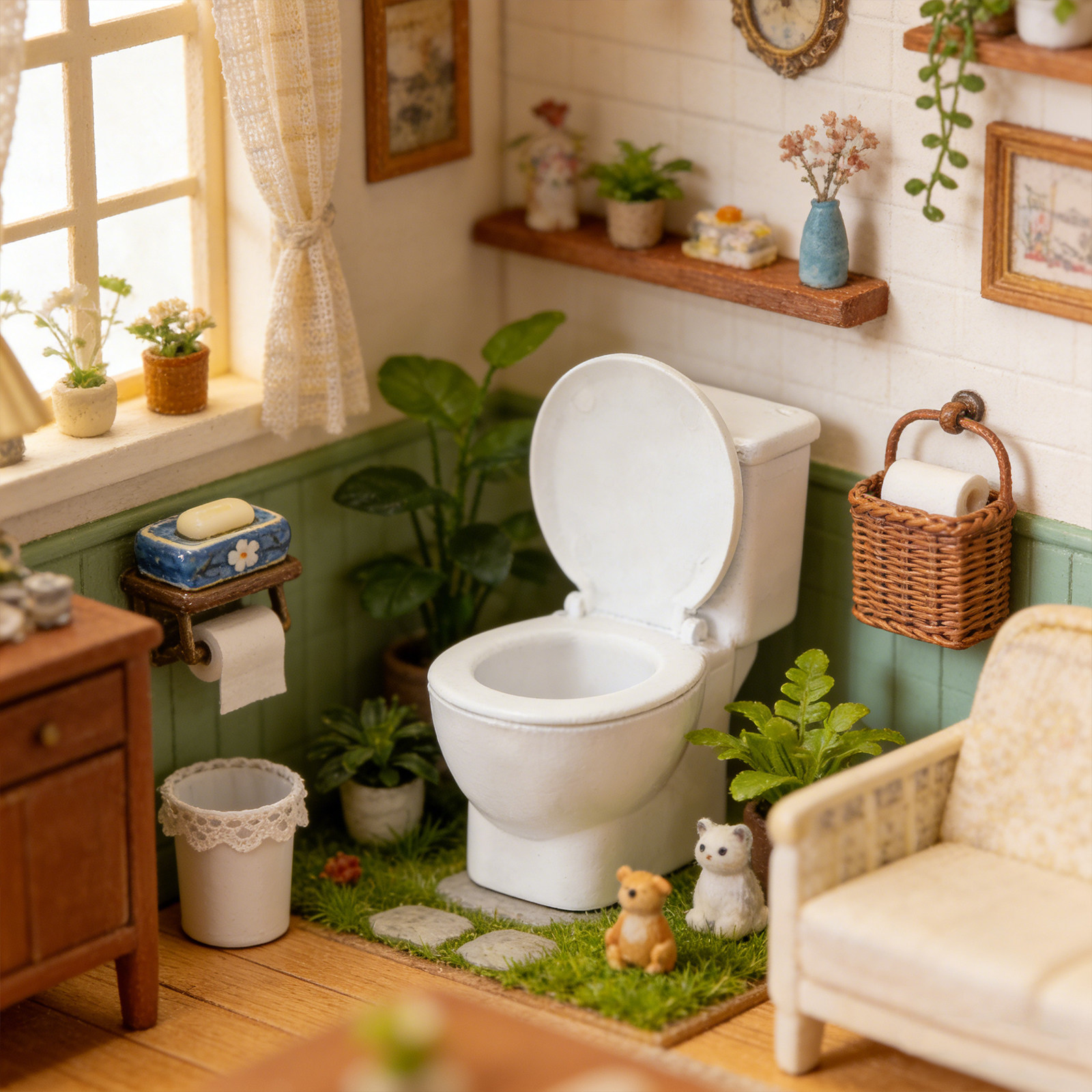 Creative Resin Commode Shape D - Bonsai Garden House reseña y precio