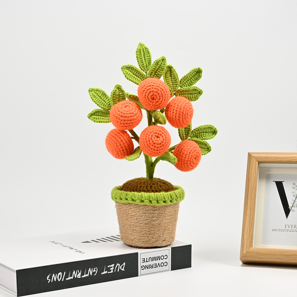 Artificial Crochet Orange Plan - Bonsai Garden Desk reseña y precio