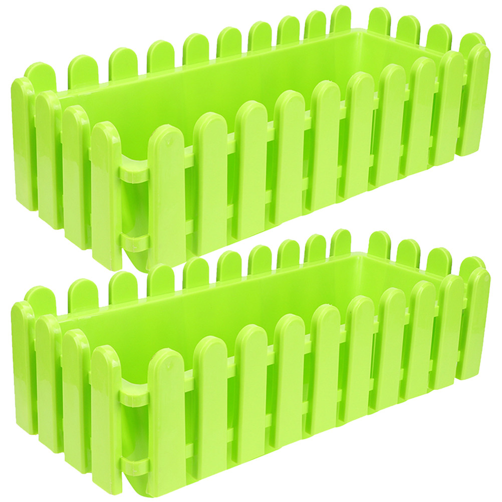 2Pcs Flowerpot Fence Window Bo - Bonsai Garden Pot reseña y precio