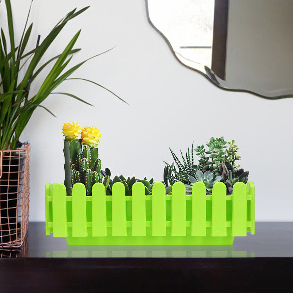2Pcs Flowerpot Fence Window Bo - Bonsai Garden Pot reseña y precio