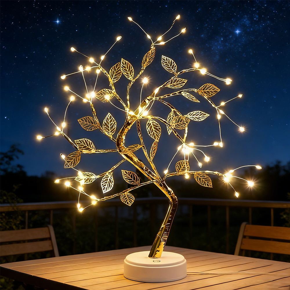 LED Tree Night Light Battery P - Up Bonsai Garden reseña y precio