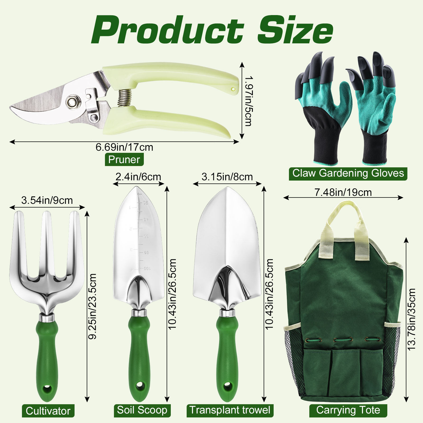 Goture Gardening Tools Set Inc - Soil Scoop Tool reseña y precio