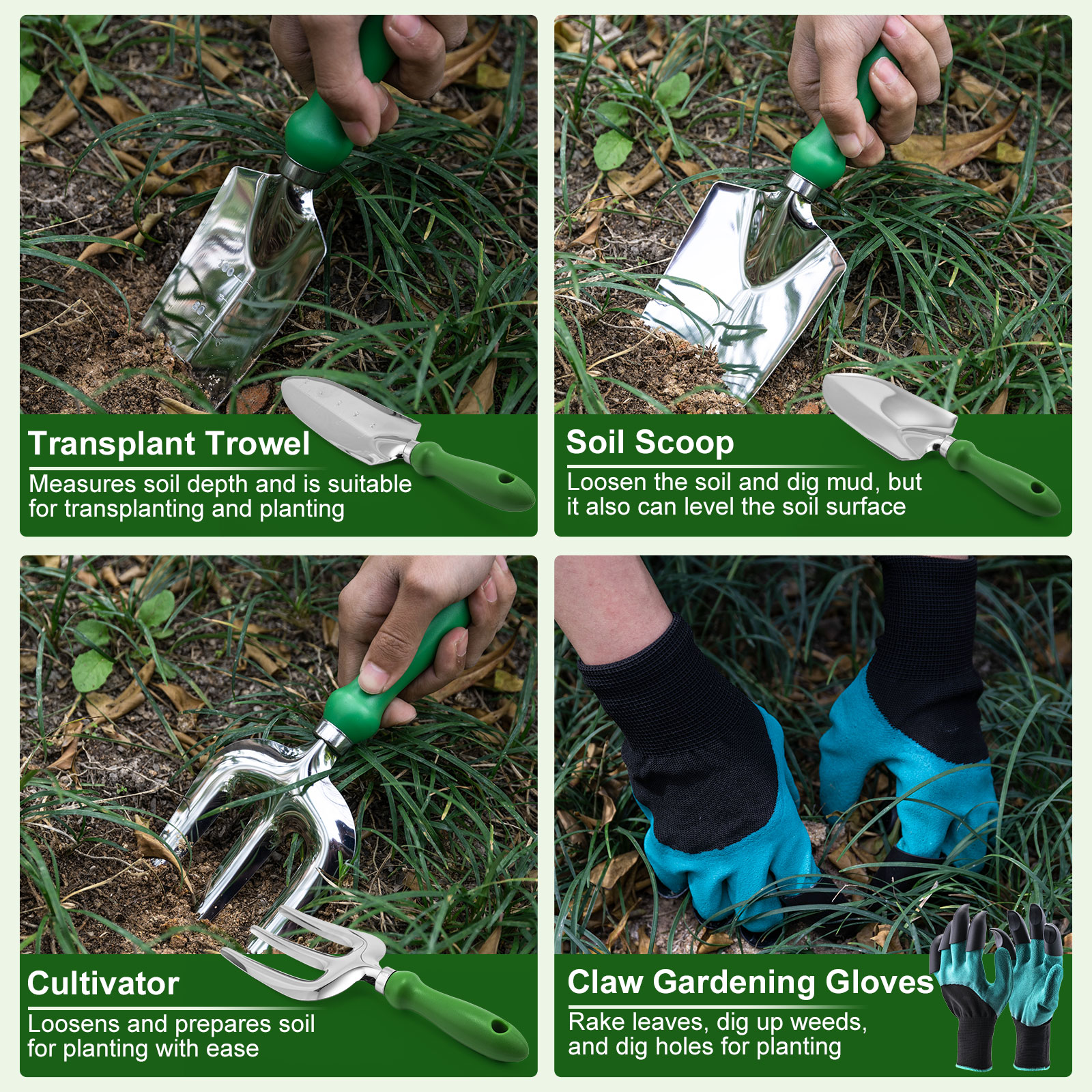Goture Gardening Tools Set Inc - Soil Scoop Tool reseña y precio