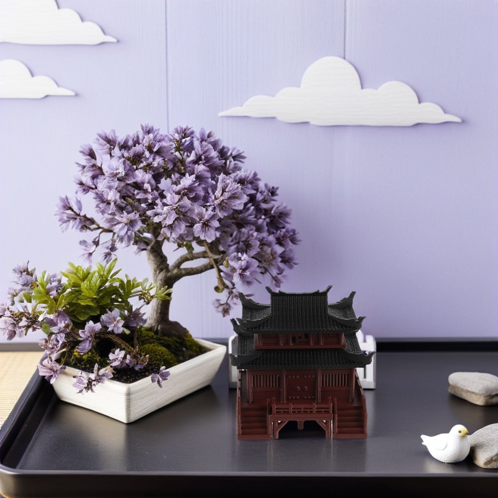 Chinese Style Mini Pavilion Or - Up Bonsai Garden reseña y precio