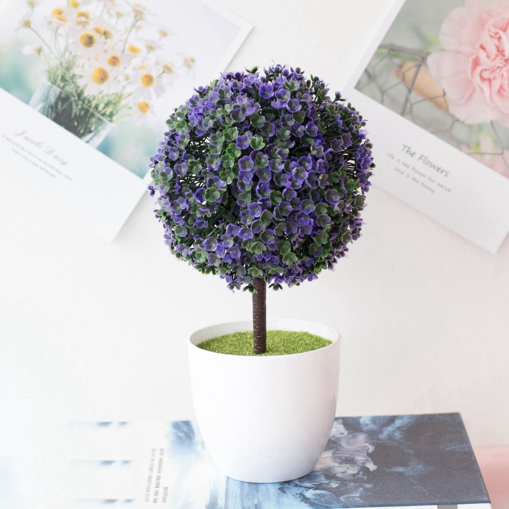 Pot New Artificial Plants Bons - Bonsai Garden Desk reseña y precio