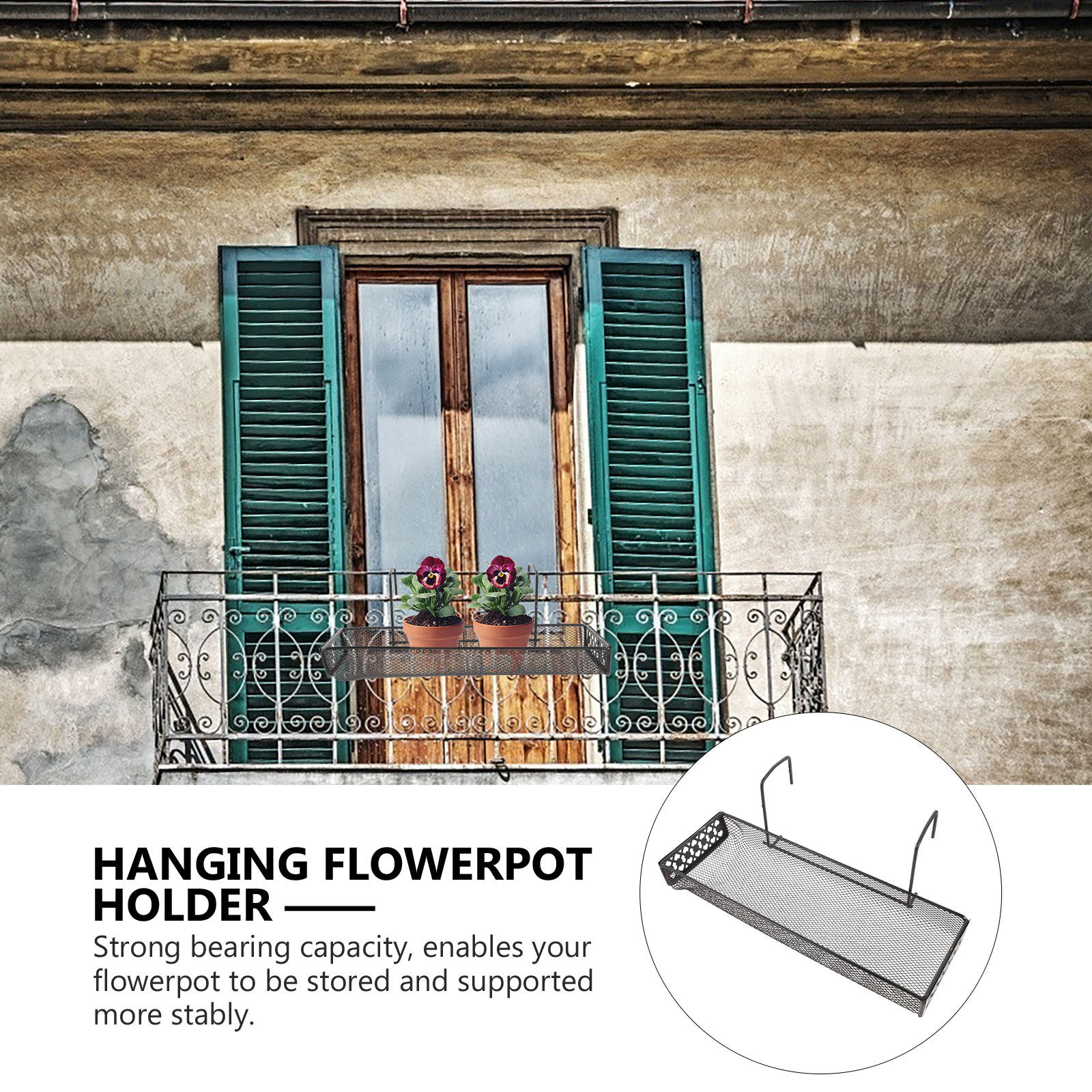 Balcony Plant Hanger Rack Heav - Bonsai Garden Pot reseña y precio