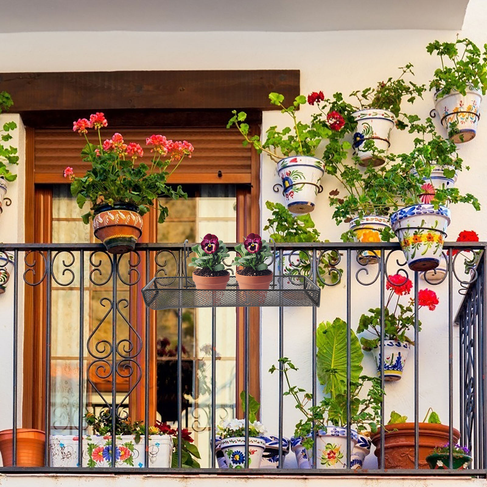 Balcony Plant Hanger Rack Heav - Bonsai Garden Pot reseña y precio