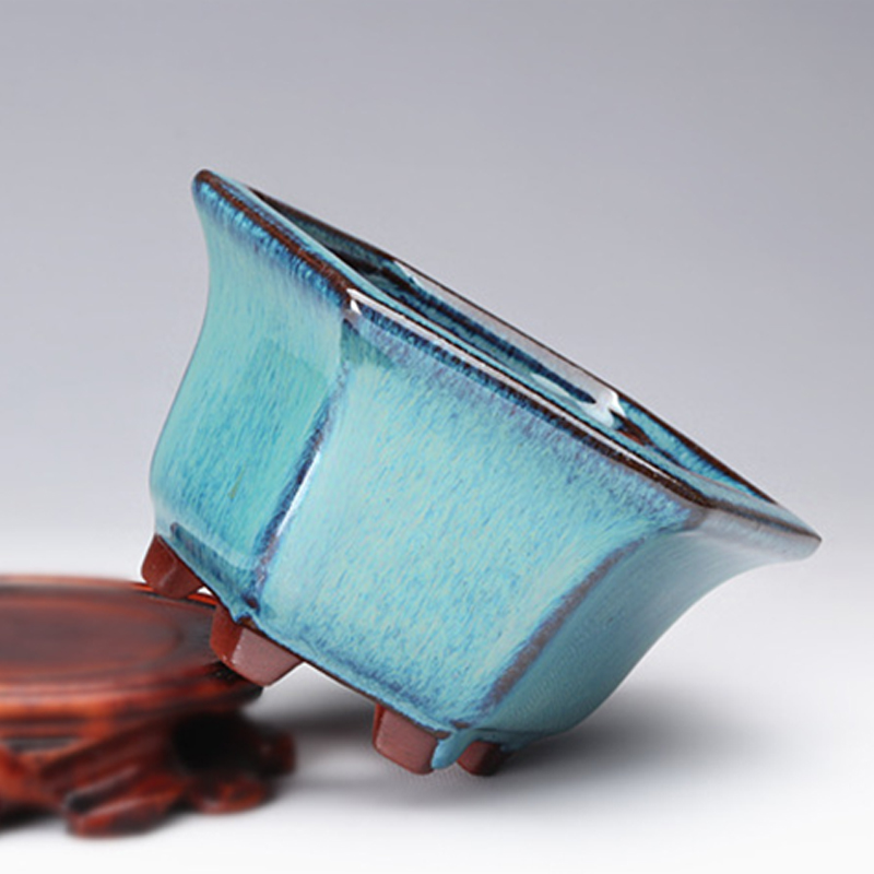 Pottery Flower Pot Bowl Glazed - Japanese Garden Bonsai reseña y precio