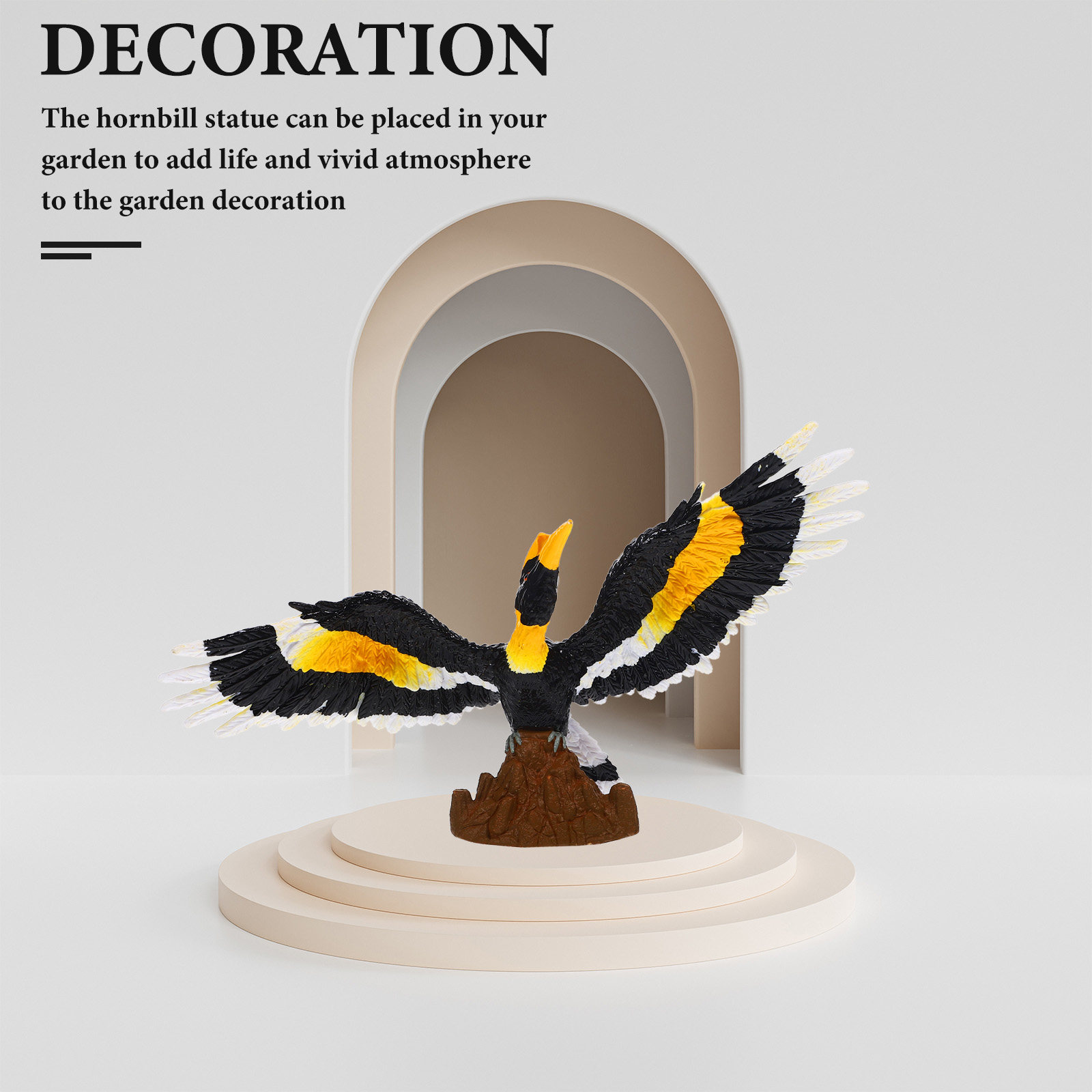 Realistic Hornbill Garden Deco - Bonsai Garden Desk reseña y precio