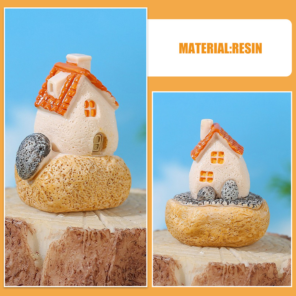 3Pcs Resin Miniature Houses Mi - Bonsai Garden House reseña y precio