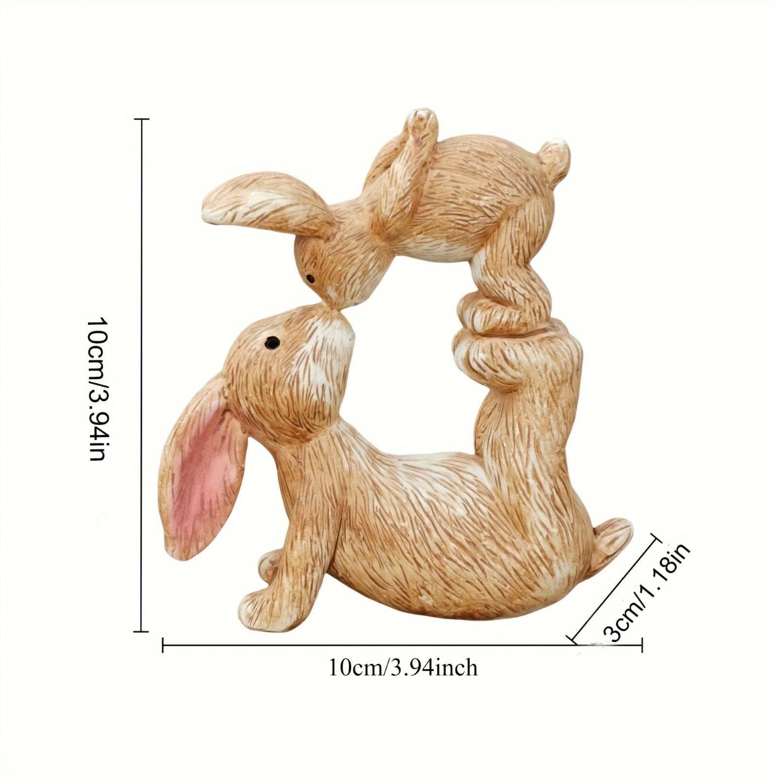 Garden Resin Kissing Bunny Sta - Bonsai Garden Desk reseña y precio