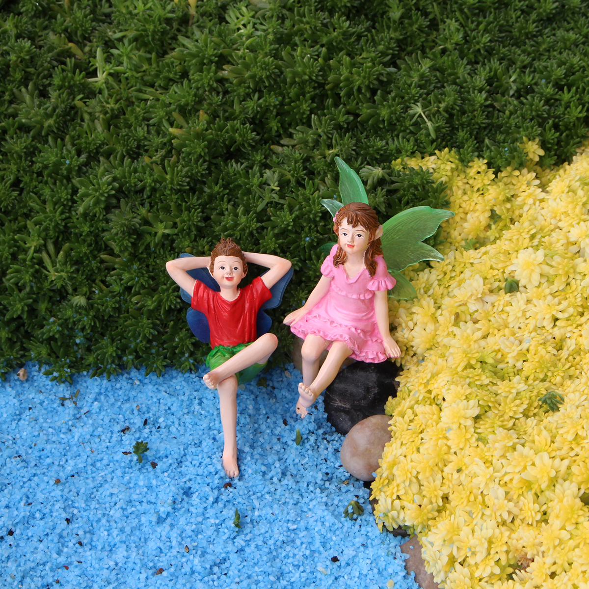 2pcs Couples Looking Up at the - Up Bonsai Garden reseña y precio
