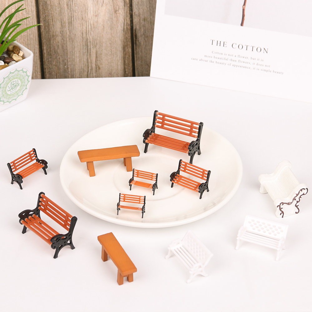 1PC Resin Miniature Bench Stoo - Bonsai Garden House reseña y precio